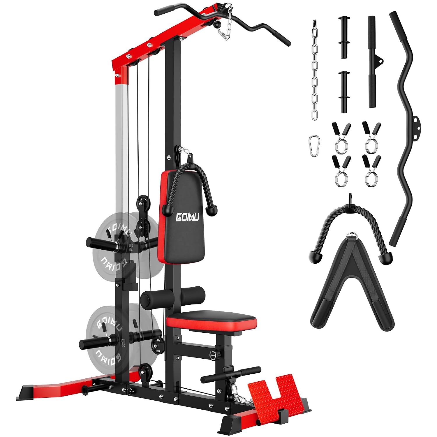 Home Gym Lat Pulldown Machine - LAT Pulldown & Row Kabelmachine met