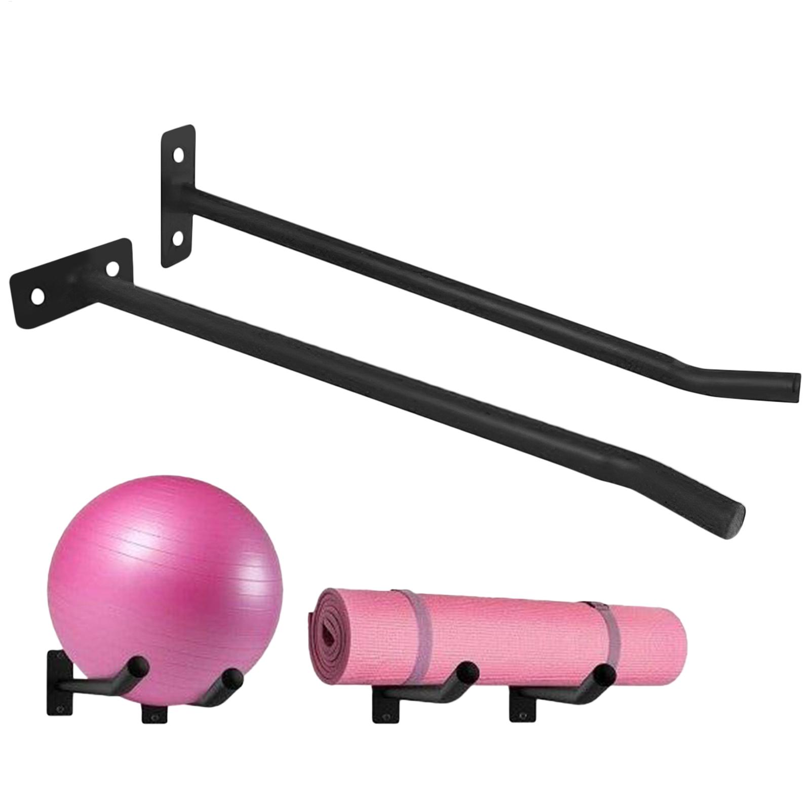Home Gym Yoga Room - Oefenbalhouder, 2-pack, wandbevestiging voor yogabal, opbergorganizer