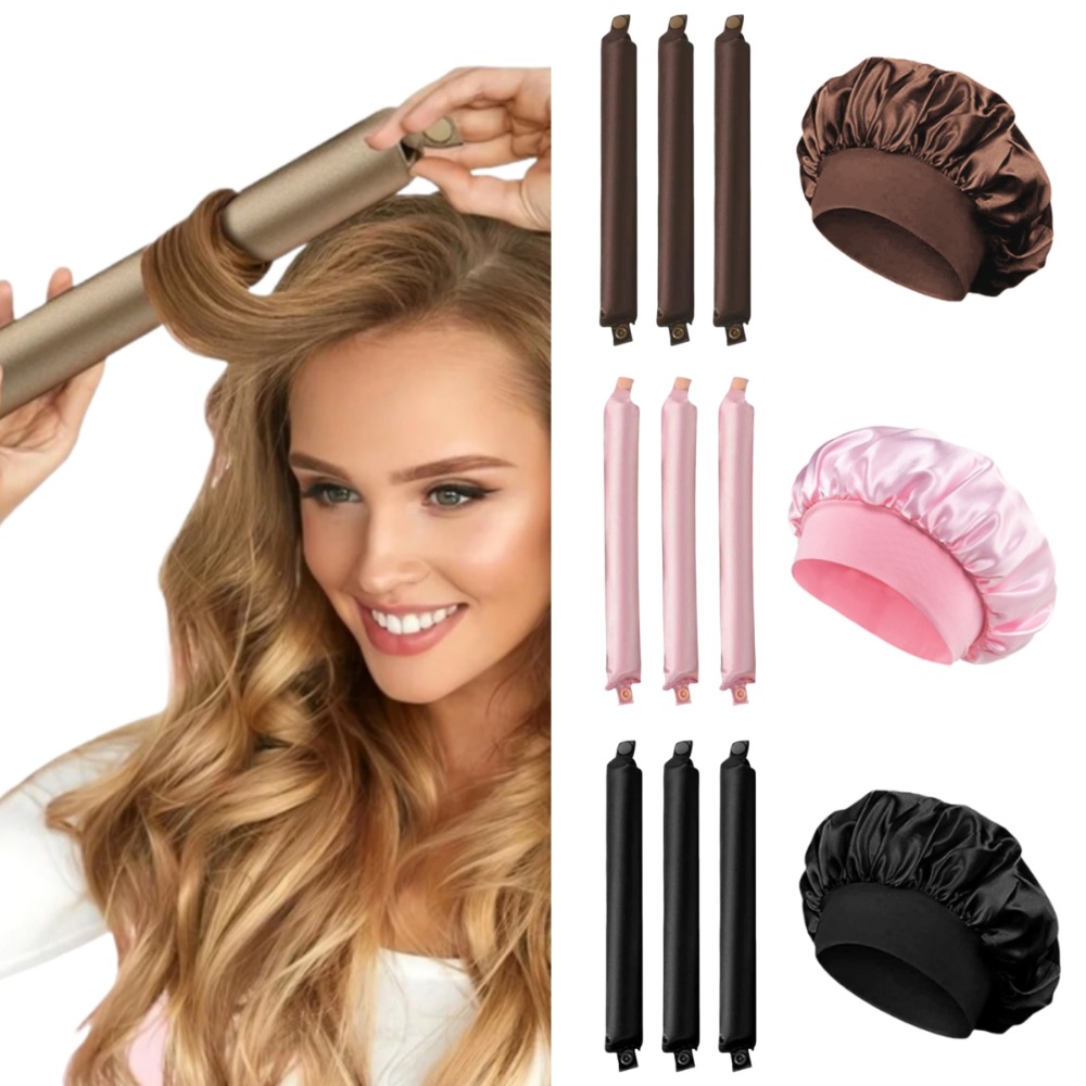Preacher Curl Pad - Heatless Curling Rod Hoofdband Zachte Haarkrulspeld