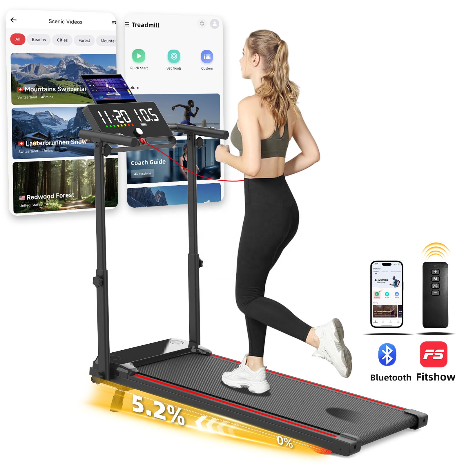 Home Gym Electric Machine - Goedkope opvouwbare loopband, draagbare loopmat, elektrische