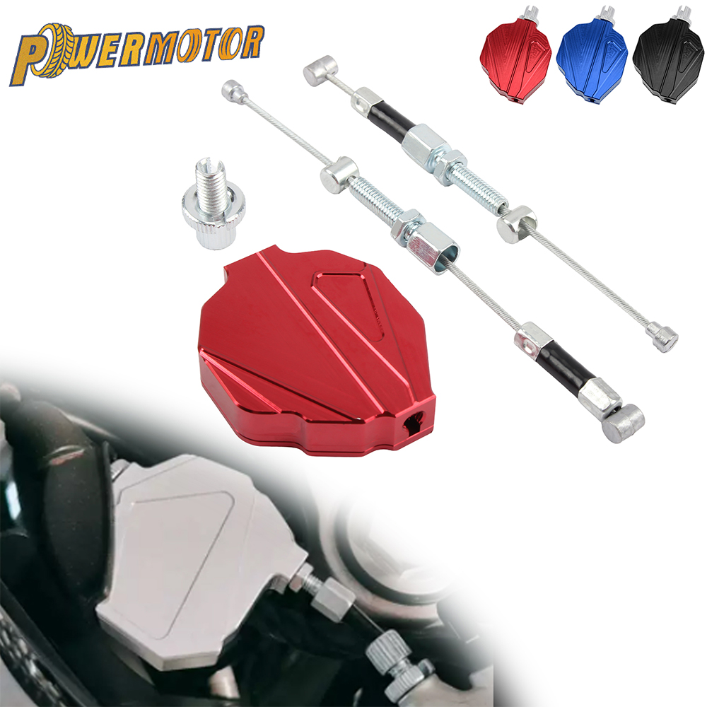 Lat Pulldown Cable - Universele motorfietsaccessoires Stunt-koppelingshendel Easy Pull-kabelsysteem Verlenglijn