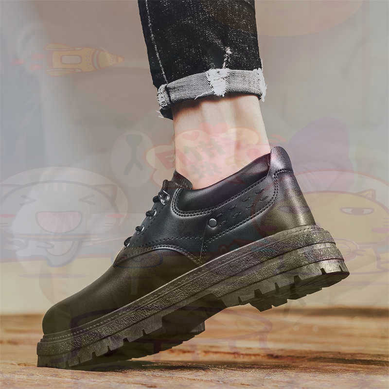 Home Gym Uk - Donker natuurlijk leer Mode-sneakers Tennis Herensneakers
