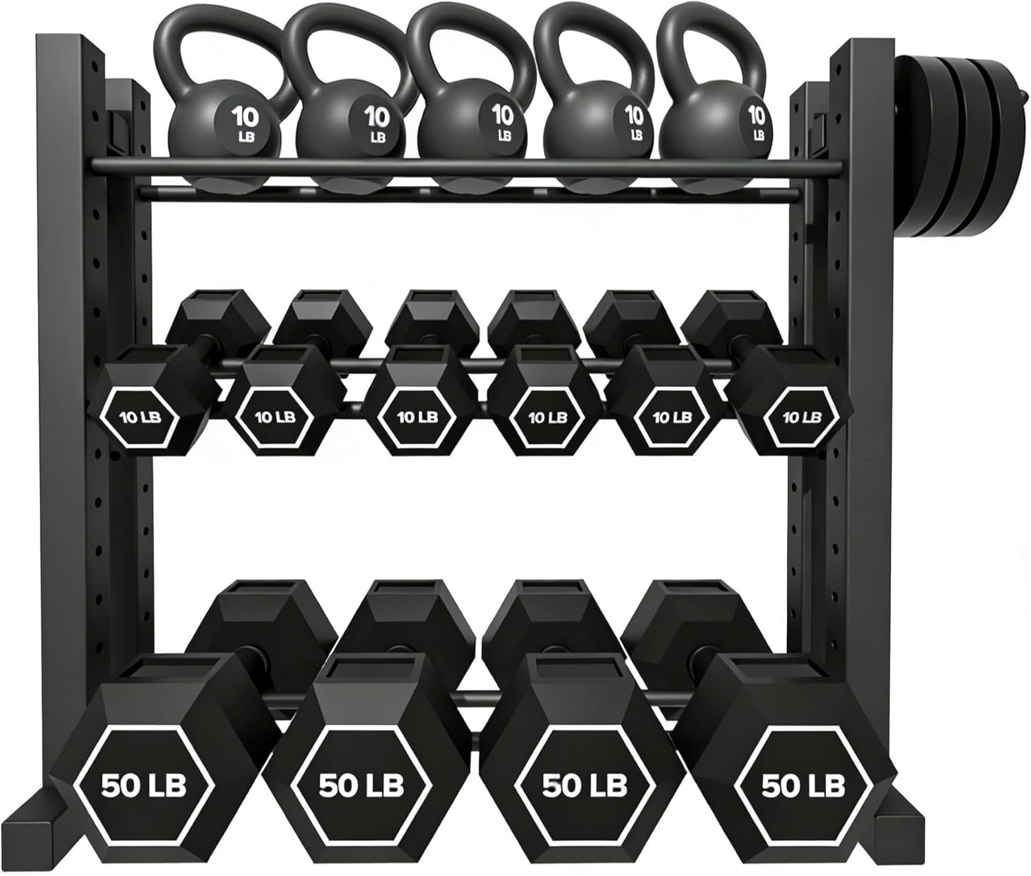 Home Gym Training - Thuisgym gebruik, staal, zilverkleurig, verstelbare hoogte,
