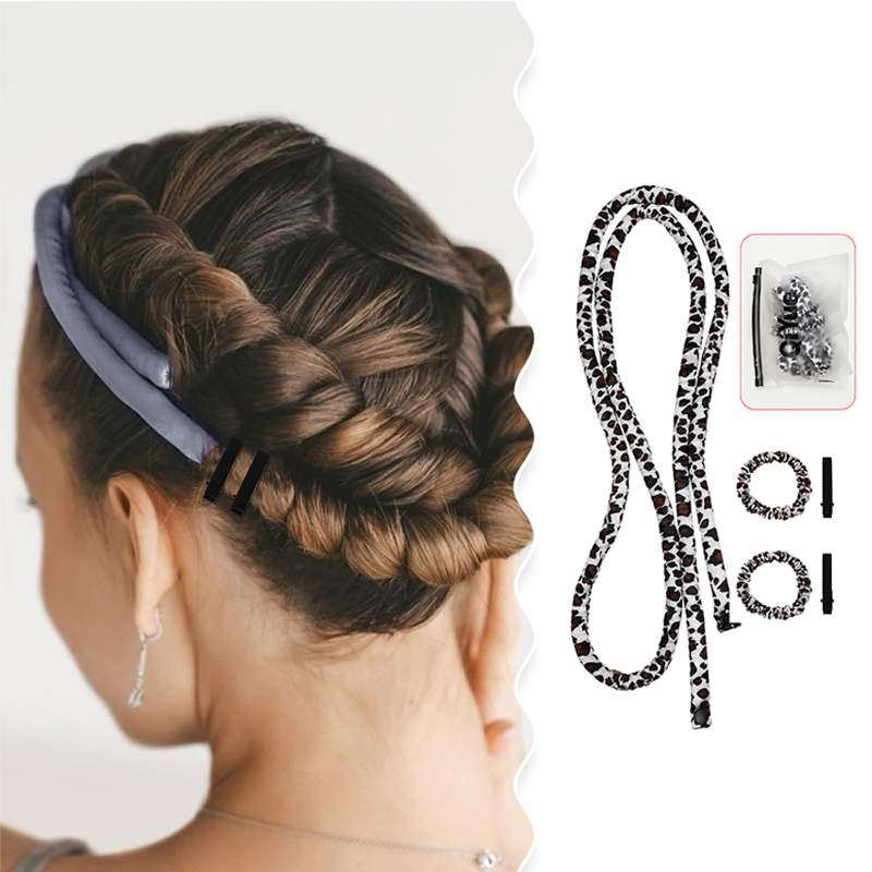 Preacher Curl Pad - Heatless Curling Rod Hoofdband Geen warmterollers
