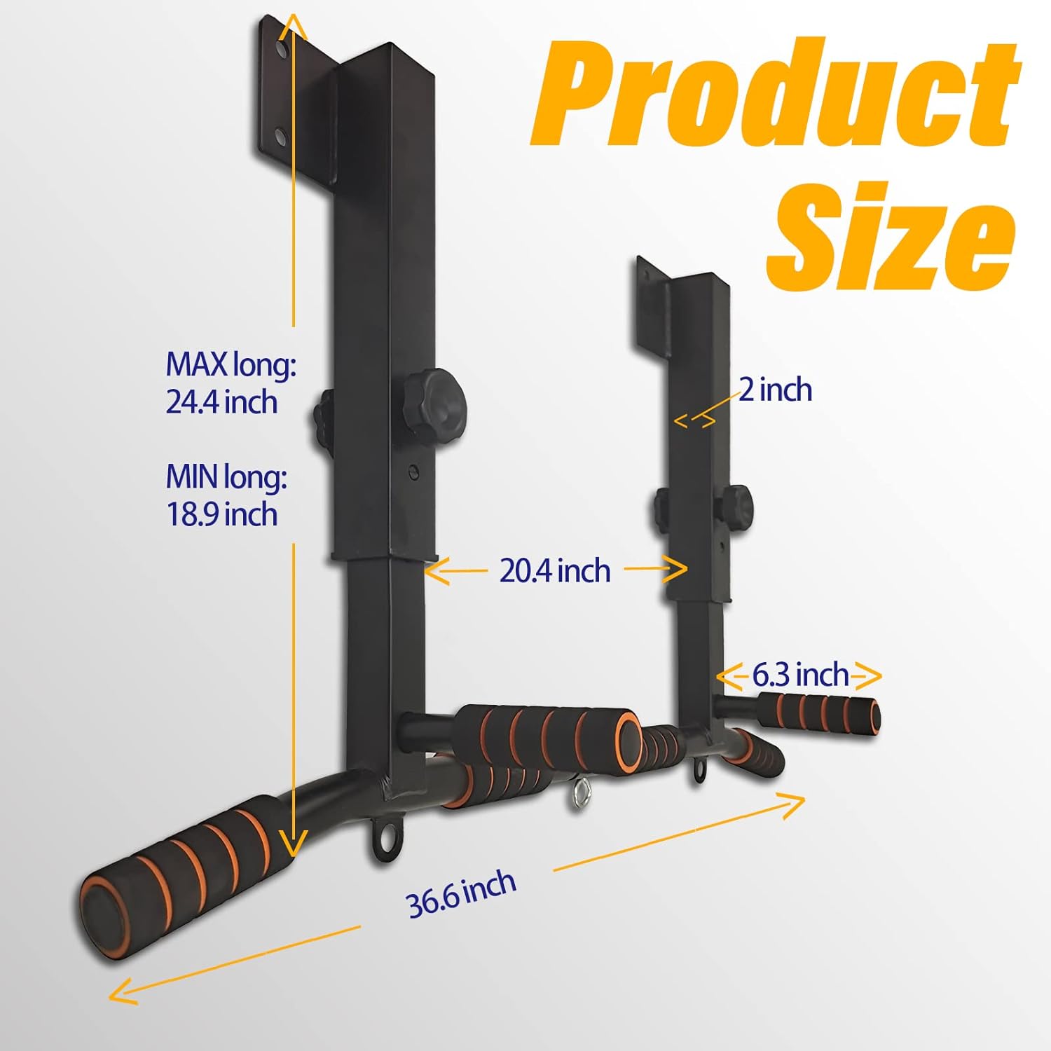 Home Gym Multifunctional - Multifunctionele Dip Station Wandmontage Pull-up Bar