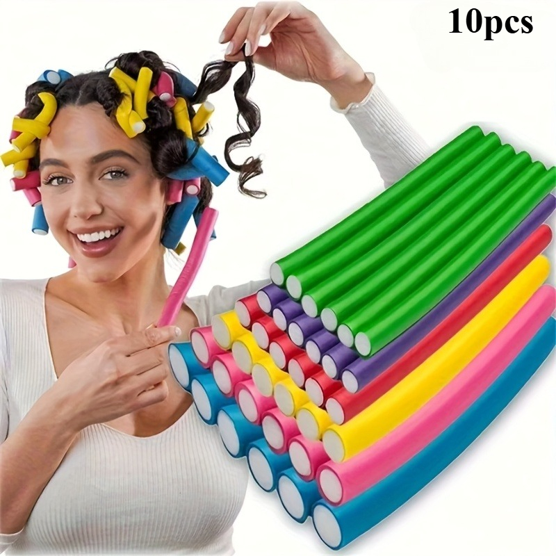 Preacher Curl Pad - 10 stuks flexibele krulspelden haar krultang