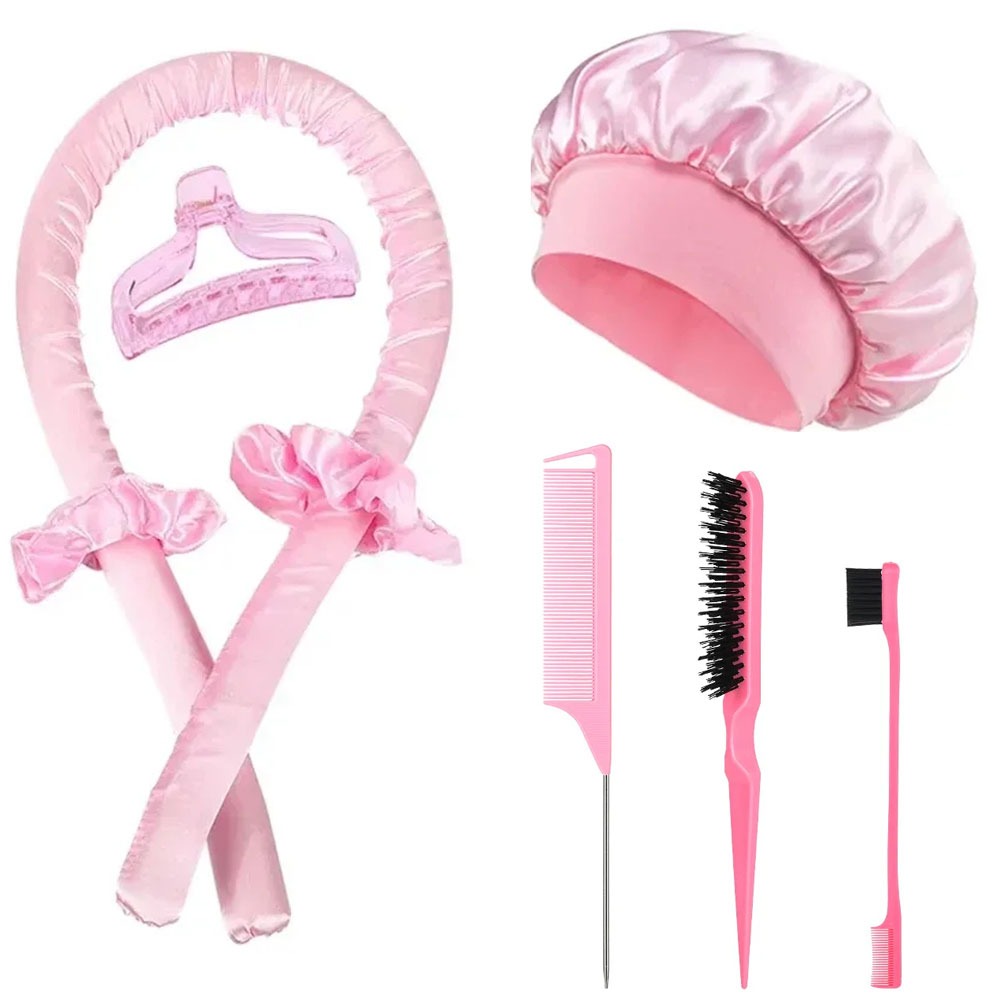 Preacher Curl Pad - Geen Warmte Krultang Set Slaapmuts Haarroller