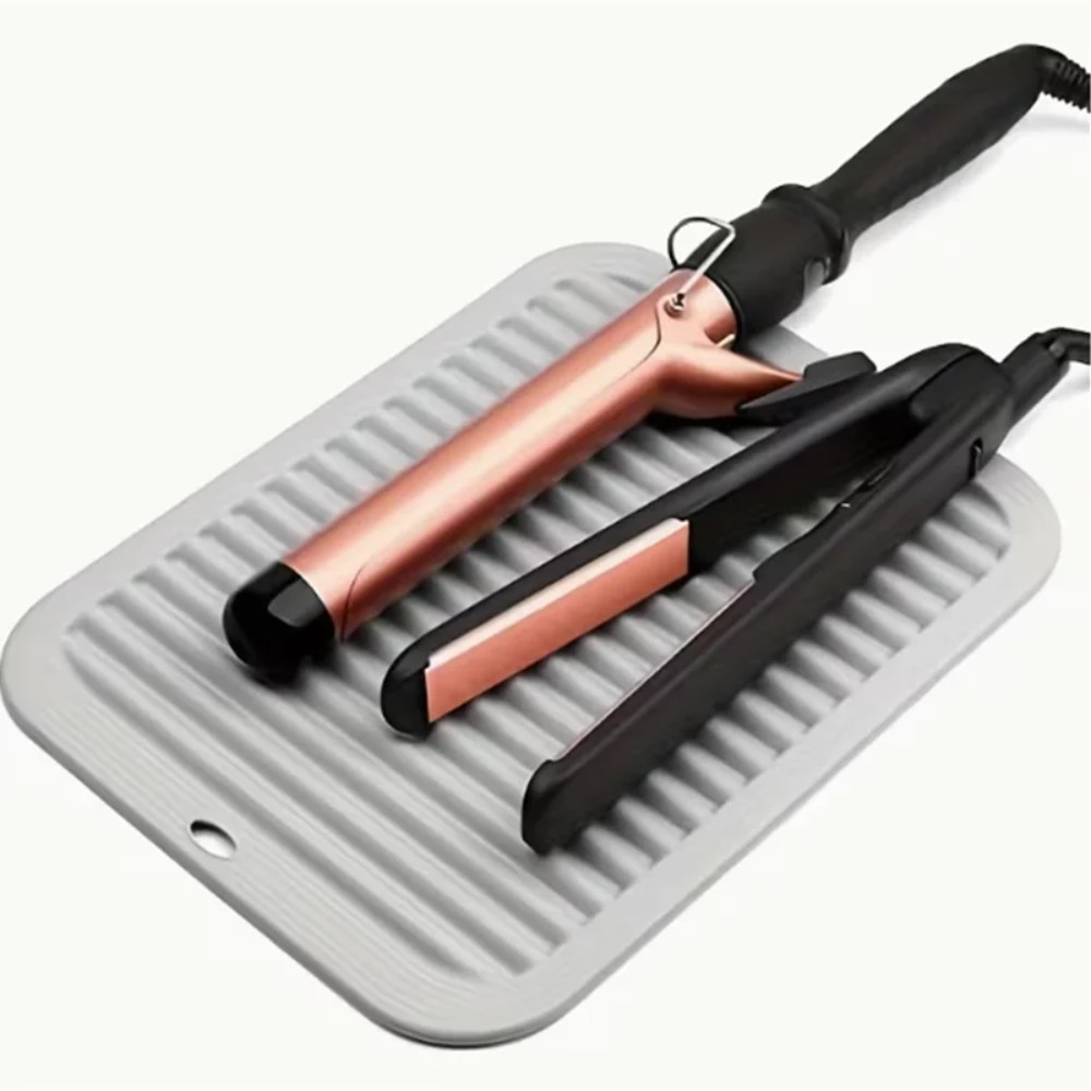 Preacher Curl Pad - Siliconen hittebestendige mat voor stijltang, krultang,