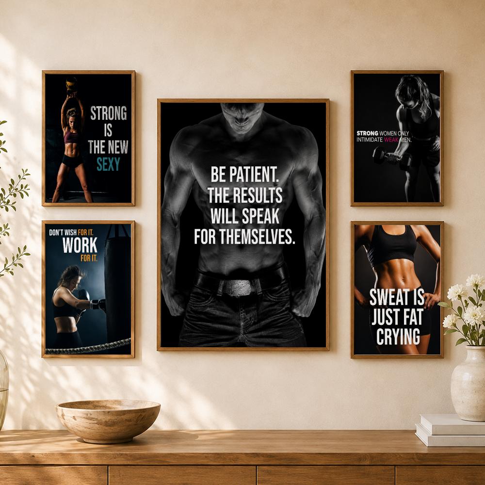 Home Gym Quotes - Gym Fitness Motivatie Bodybuilding Workout Inspirerende