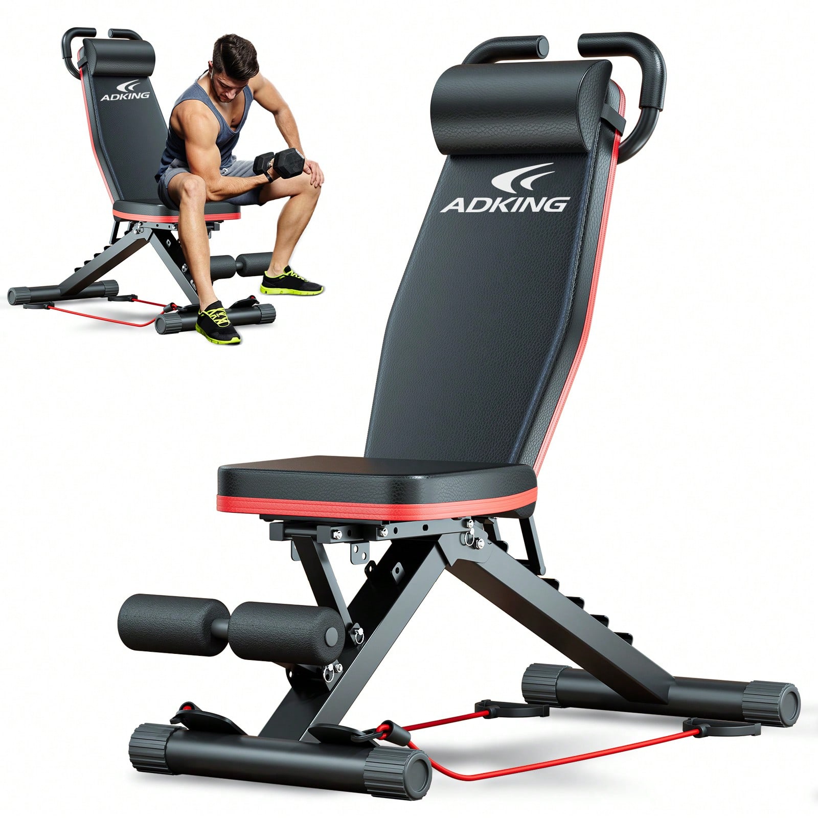 Preacher Curl Pad - Standaard gewichtsbank, bankdrukset met Preacher Curl