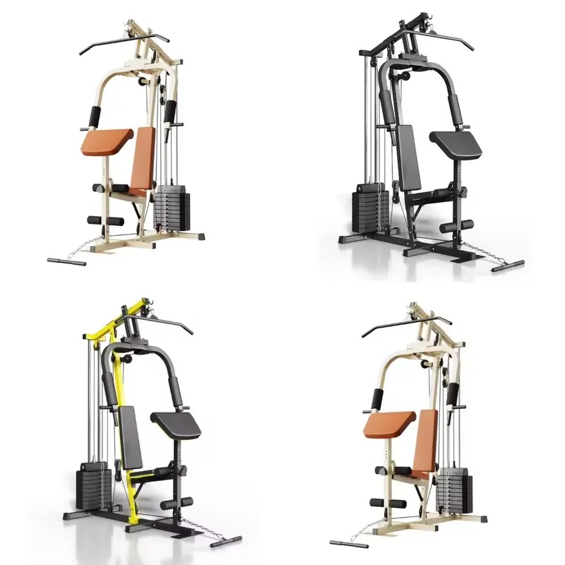 Home Gym Rack With Cables - Commerciële machine, enkelstation multifunctioneel krachtstation, verstelbare