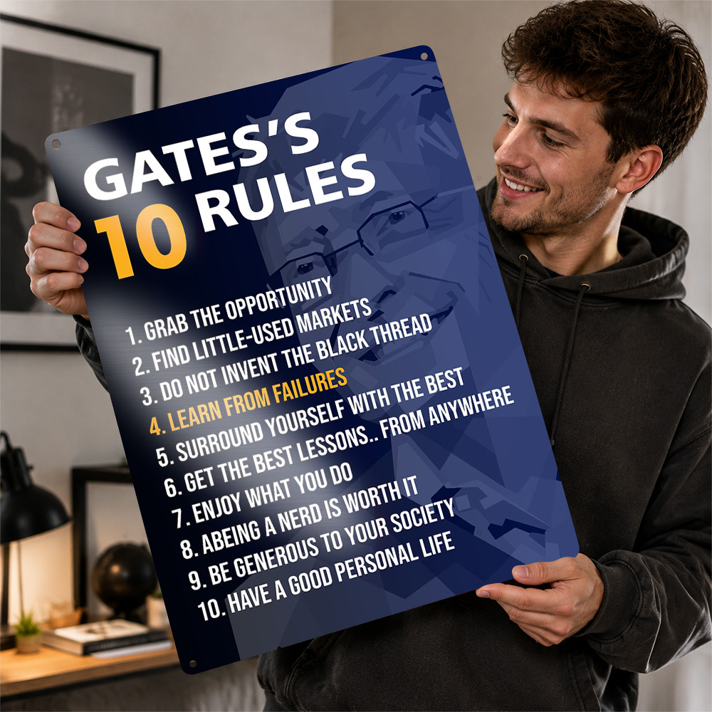 Home Gym Quotes - Bill Gates regels op de voorkant