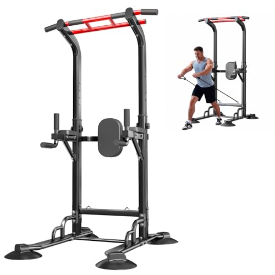 Home Gym Multifunctional - Homegym pull-up bar station: zwart stalen,