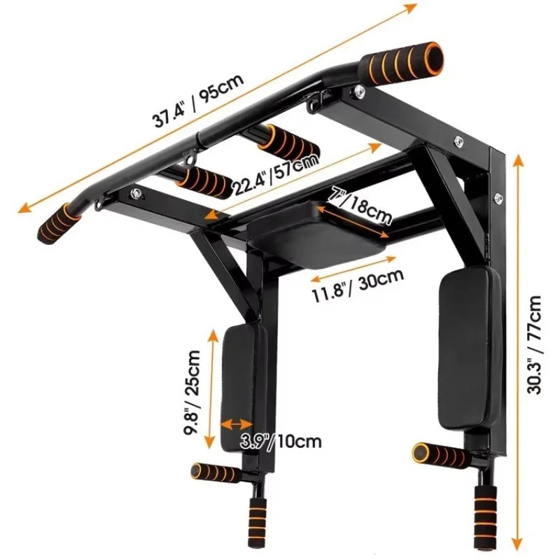 Home Gym Multifunctional - Wandgemonteerde pull-up bar voor binnengebruik, multifunctionele