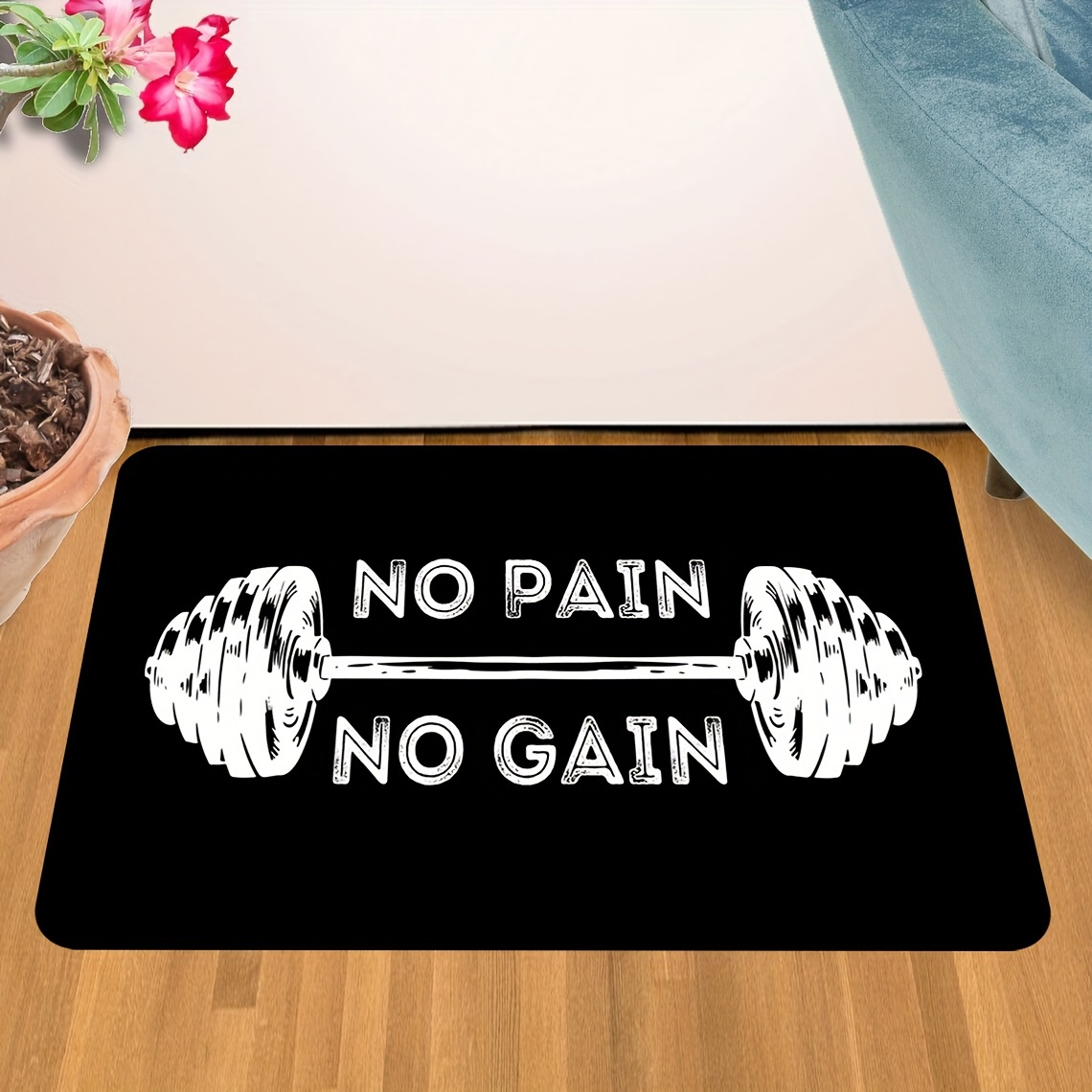 No Pain No Gain Gym Quote Flan - Home Gym Quotes recensie en prijs