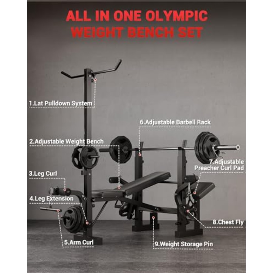 Homegym 8-in-1 opvouwbare gewi - Preacher Curl Pad recensie en prijs