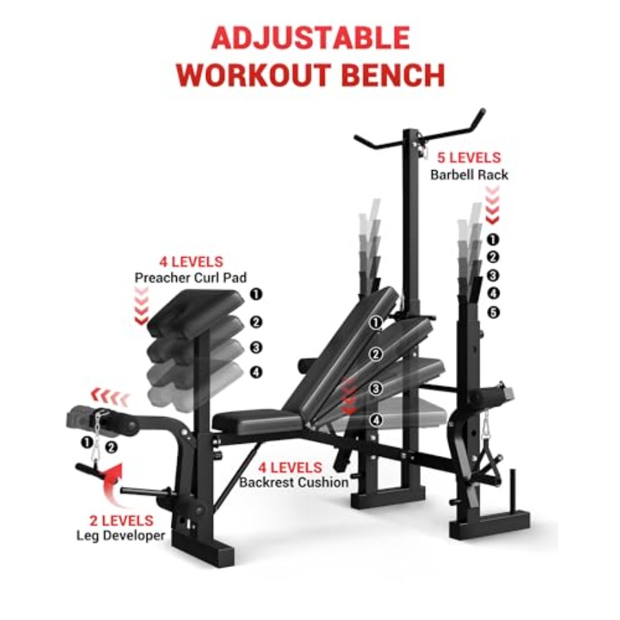 Homegym 8-in-1 opvouwbare gewi - Preacher Curl Pad recensie en prijs