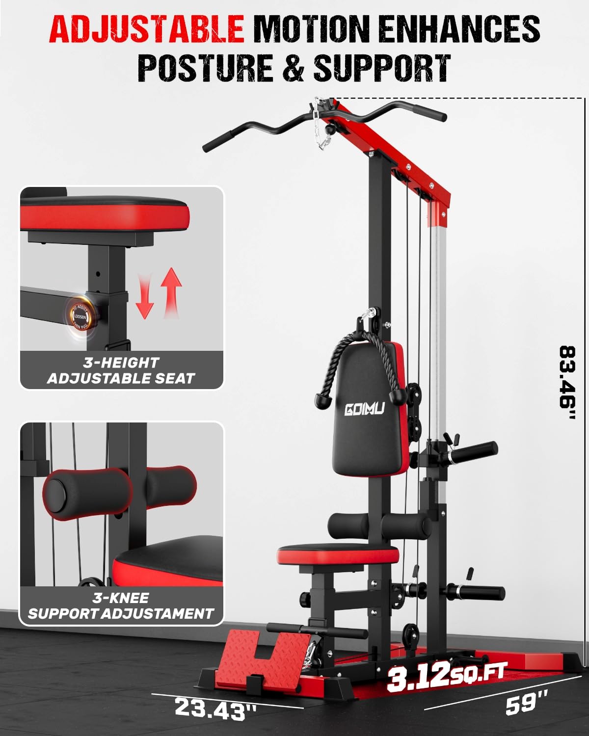 LAT Pulldown & Row Kabelmachin - Home Gym Lat Pulldown Machine recensie en prijs