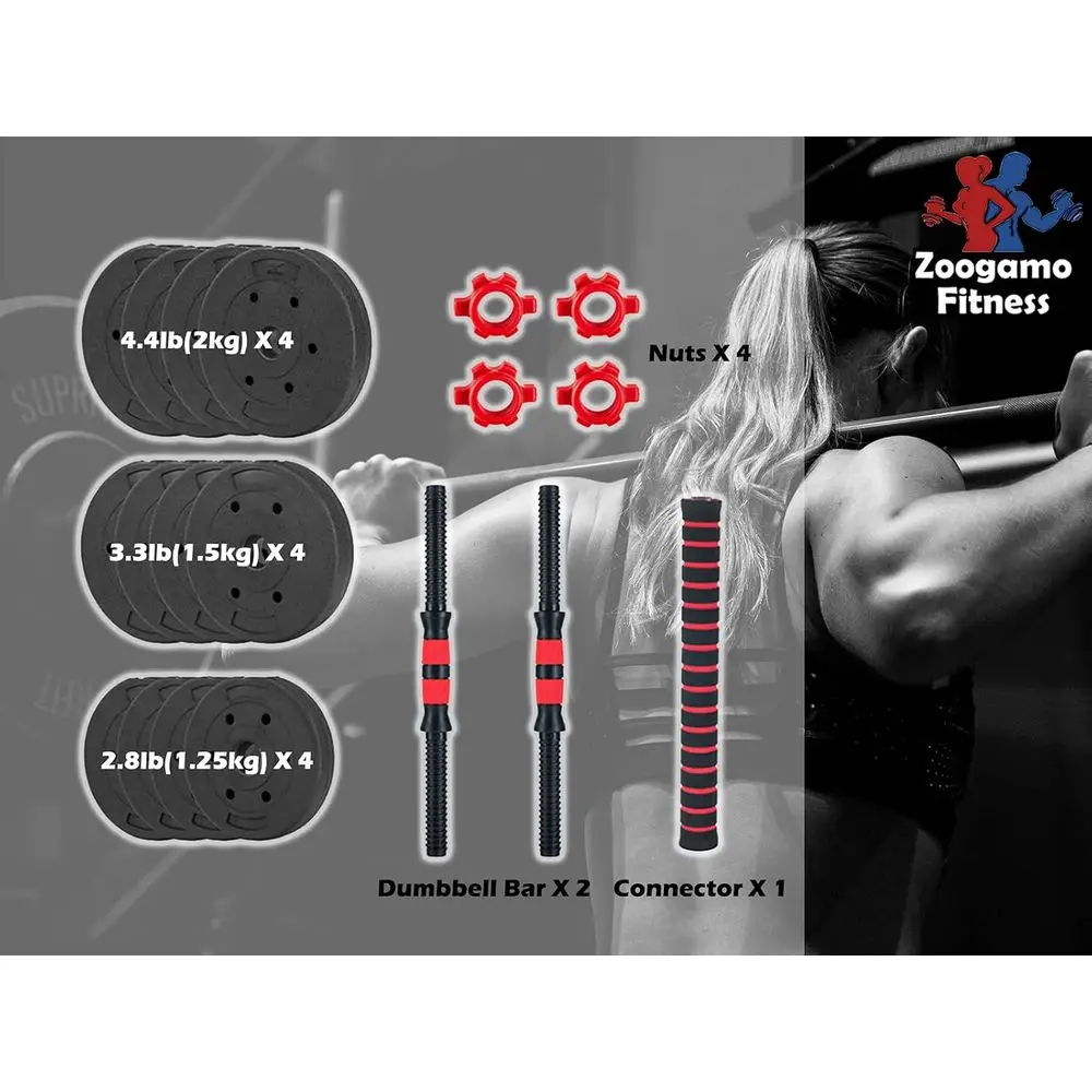 44 lbs verstelbare dumbbells s - Home Gym Dumbbell Set recensie en prijs