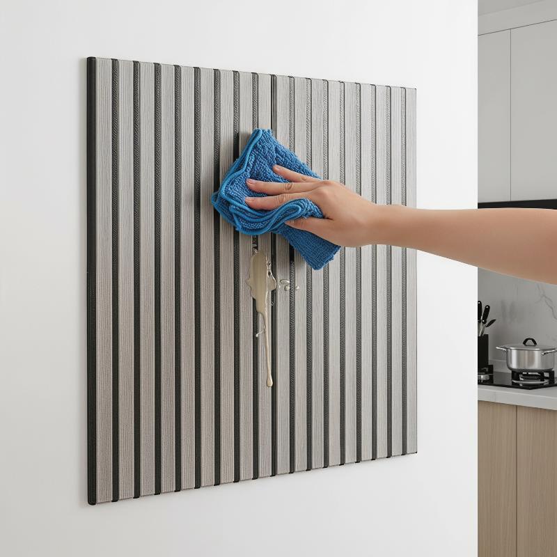 3D houten latten wandpanelen,  - Home Gym Yoga Room recensie en prijs