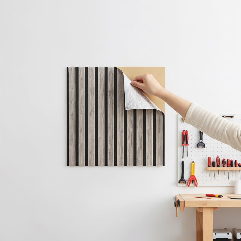 3D houten latten wandpanelen,  - Home Gym Yoga Room recensie en prijs