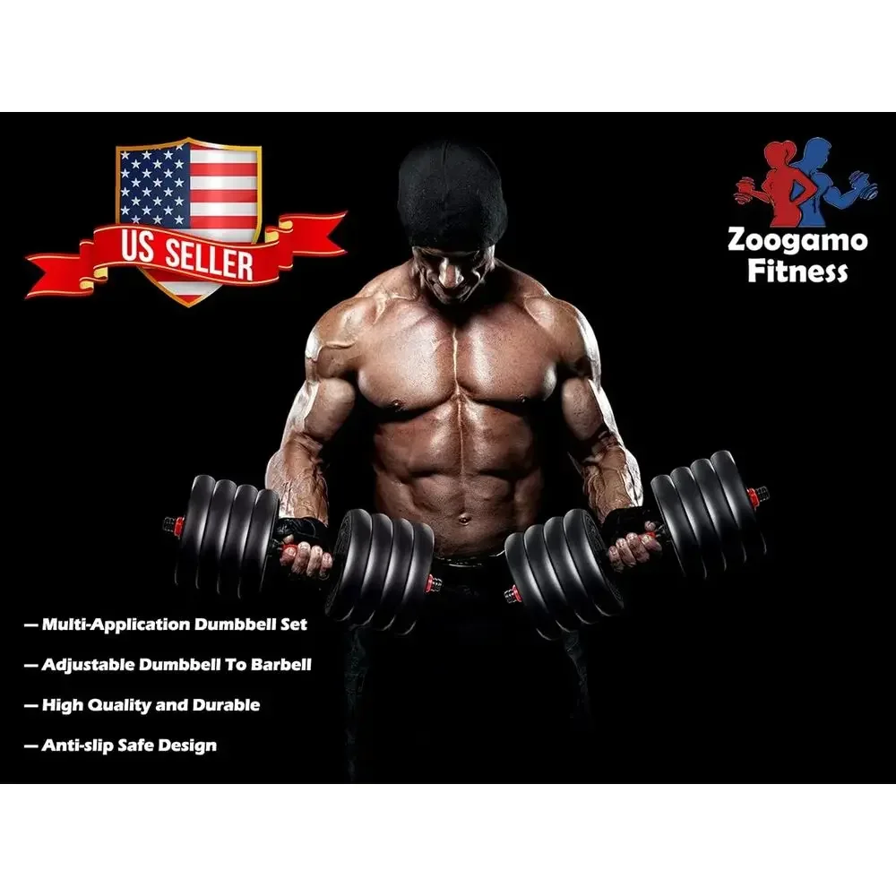 88-110 lbs verstelbare dumbbel - Home Gym Dumbbell Set recensie en prijs