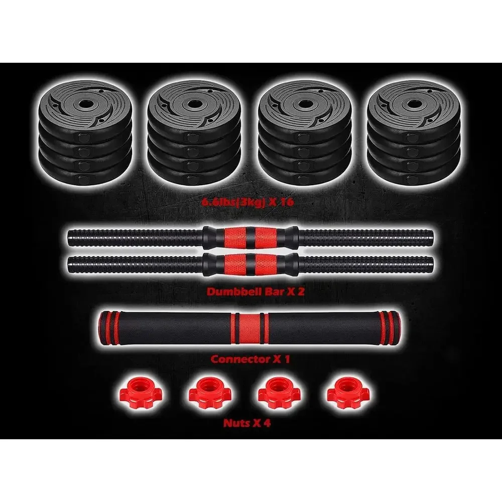 88-110 lbs verstelbare dumbbel - Home Gym Dumbbell Set recensie en prijs