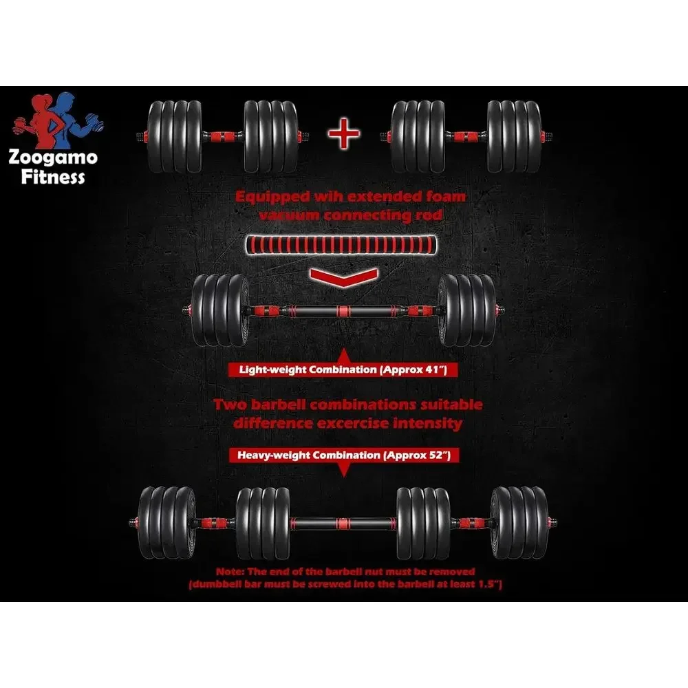 88-110 lbs verstelbare dumbbel - Home Gym Dumbbell Set recensie en prijs
