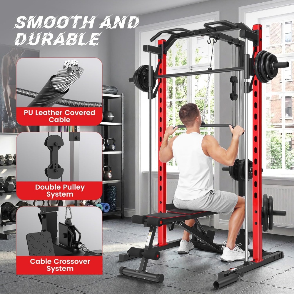 All-in-one Smith Machine Power - Home Gym Lat Pulldown Machine recensie en prijs