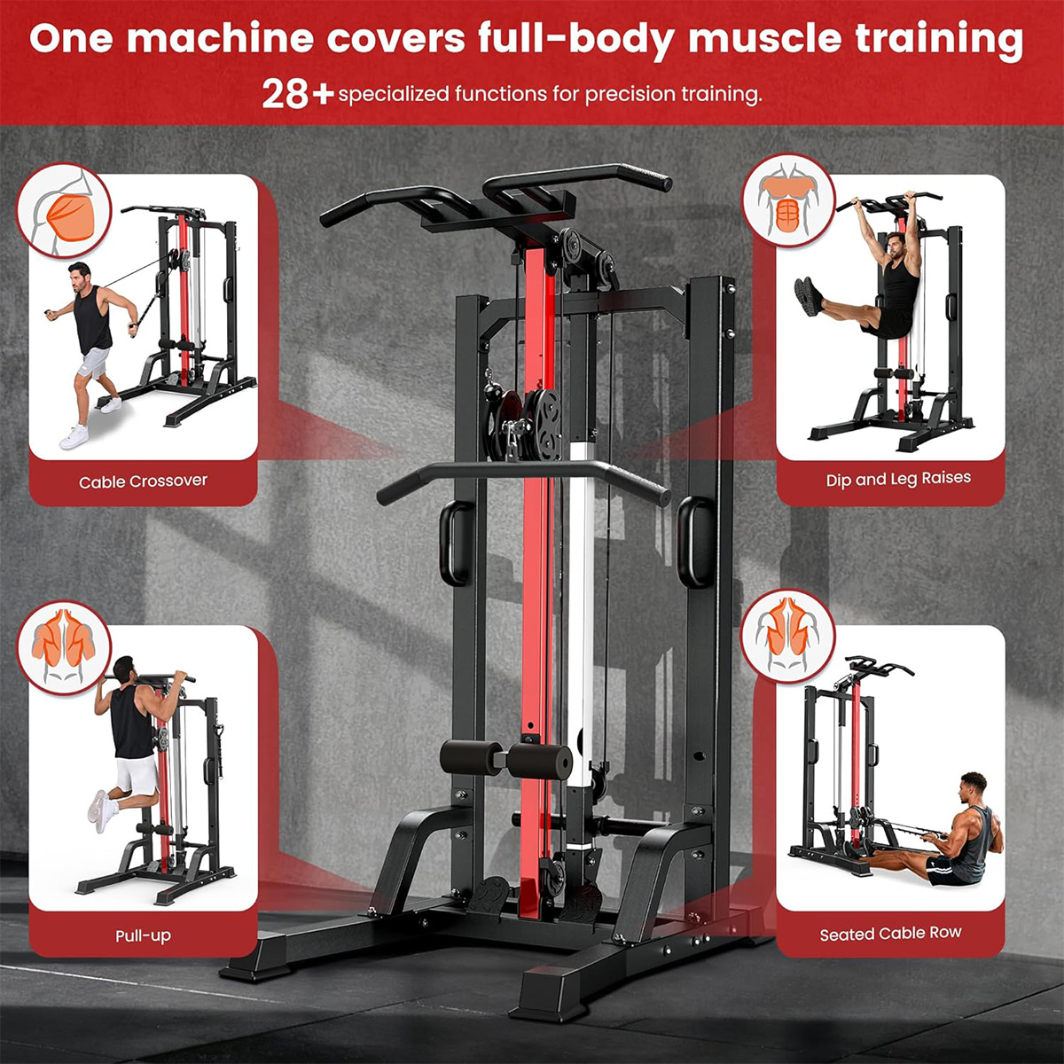 Pooboo Home Gym Machine - Hoog - Home Gym All In One recensie en prijs