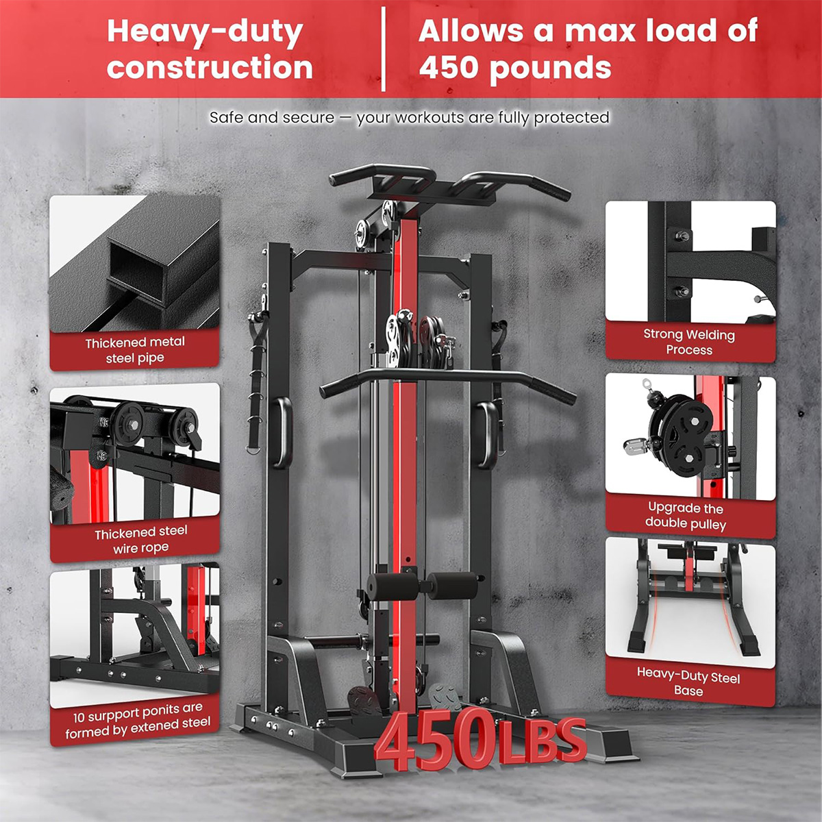Pooboo Home Gym Machine - Hoog - Home Gym All In One recensie en prijs