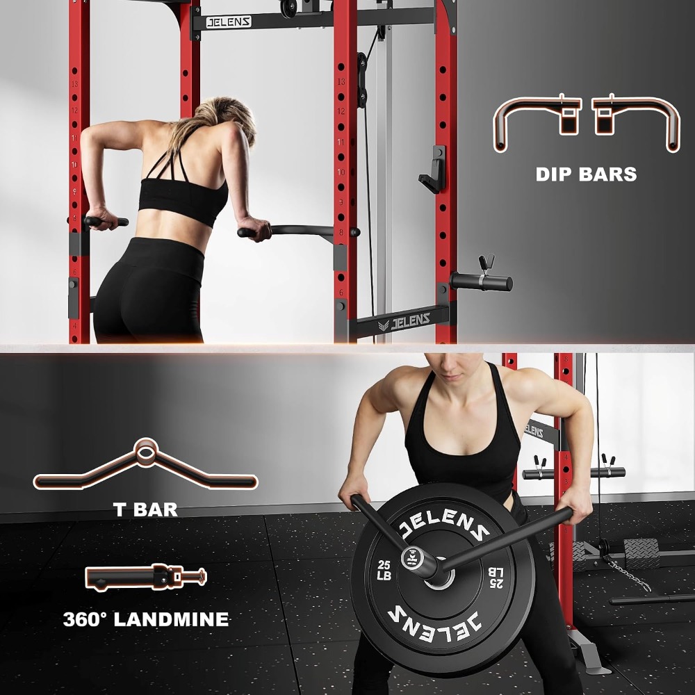 2000LBS Multifunctionele Squat - Home Gym Rack With Cables recensie en prijs