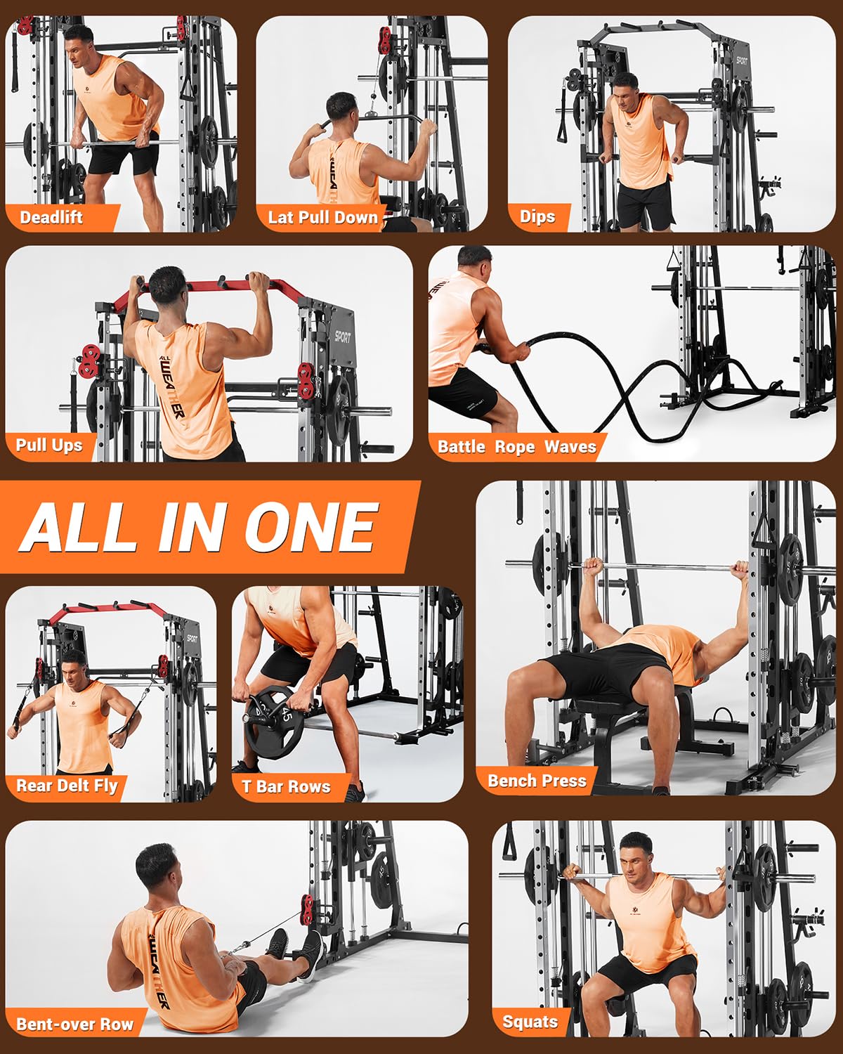 All-in-One Smith Machine Home  - Home Gym All In One recensie en prijs