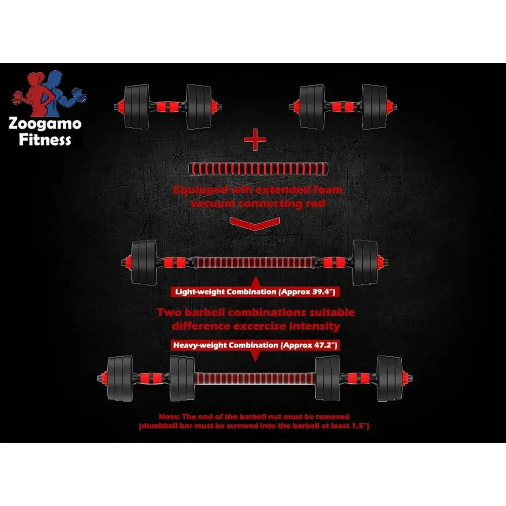 44Lb verstelbare dumbbellset m - Home Gym Dumbbell Set recensie en prijs