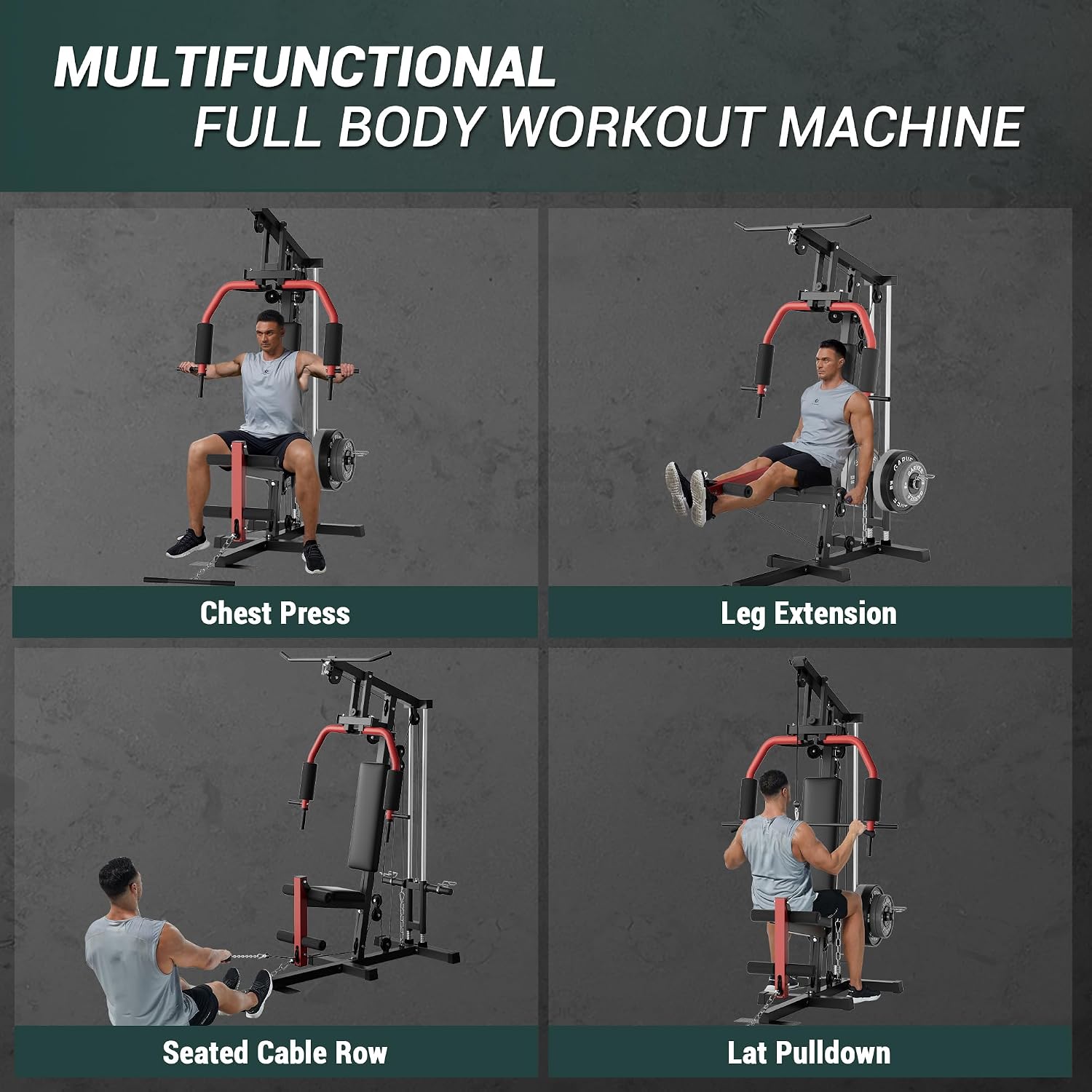 Volledige Home Gym Machine met - Home Gym Lat Pulldown Machine recensie en prijs