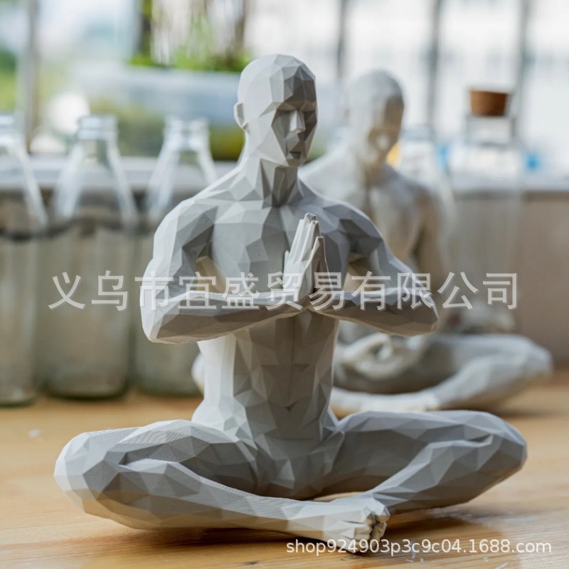 Yoga Man Beeldje Minimalistisc - Home Gym Yoga Room recensie en prijs