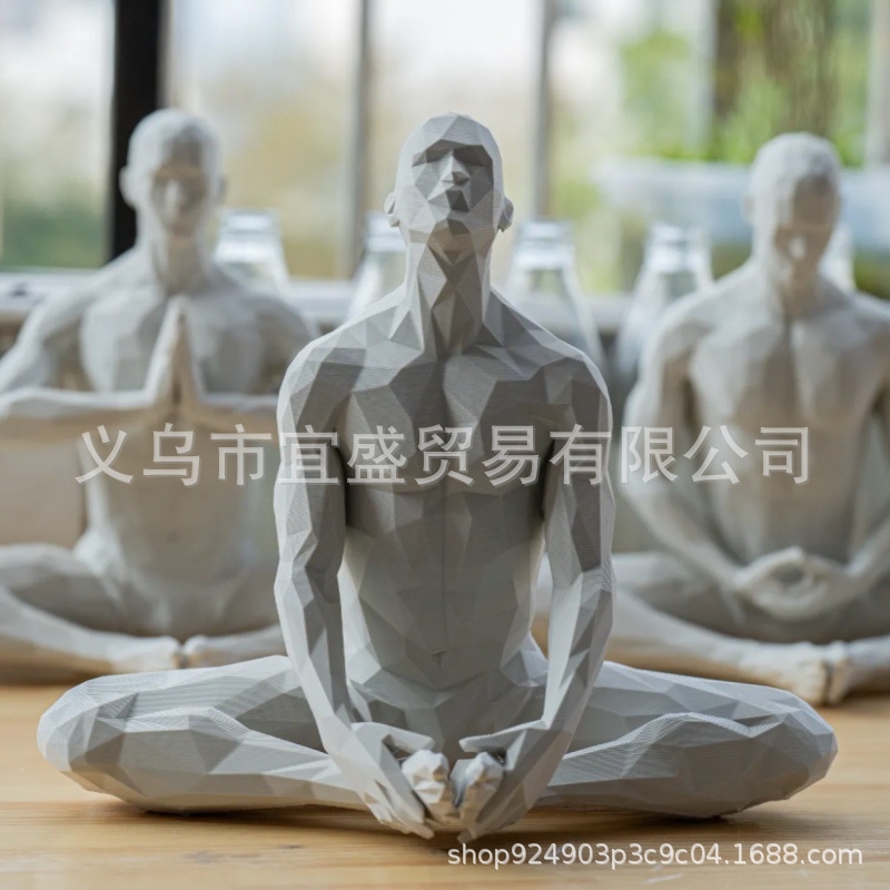 Yoga Man Beeldje Minimalistisc - Home Gym Yoga Room recensie en prijs