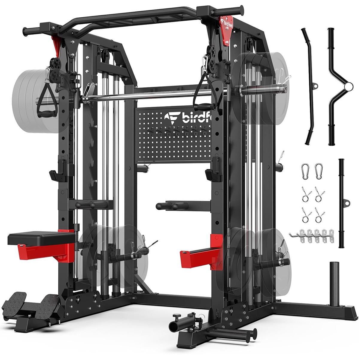 Pooboo Power Cage Multifunctio - Home Gym Rack With Cables recensie en prijs