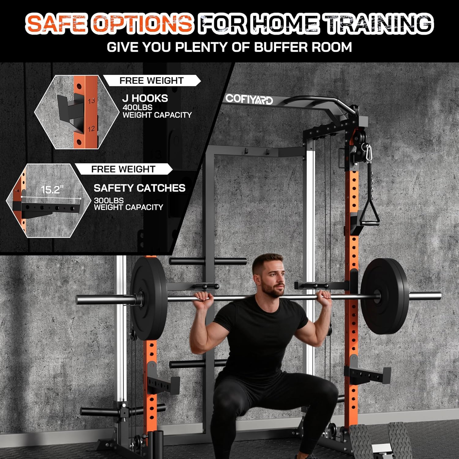 Power Cage, Power Rack met Dub - Home Gym Rack With Cables recensie en prijs