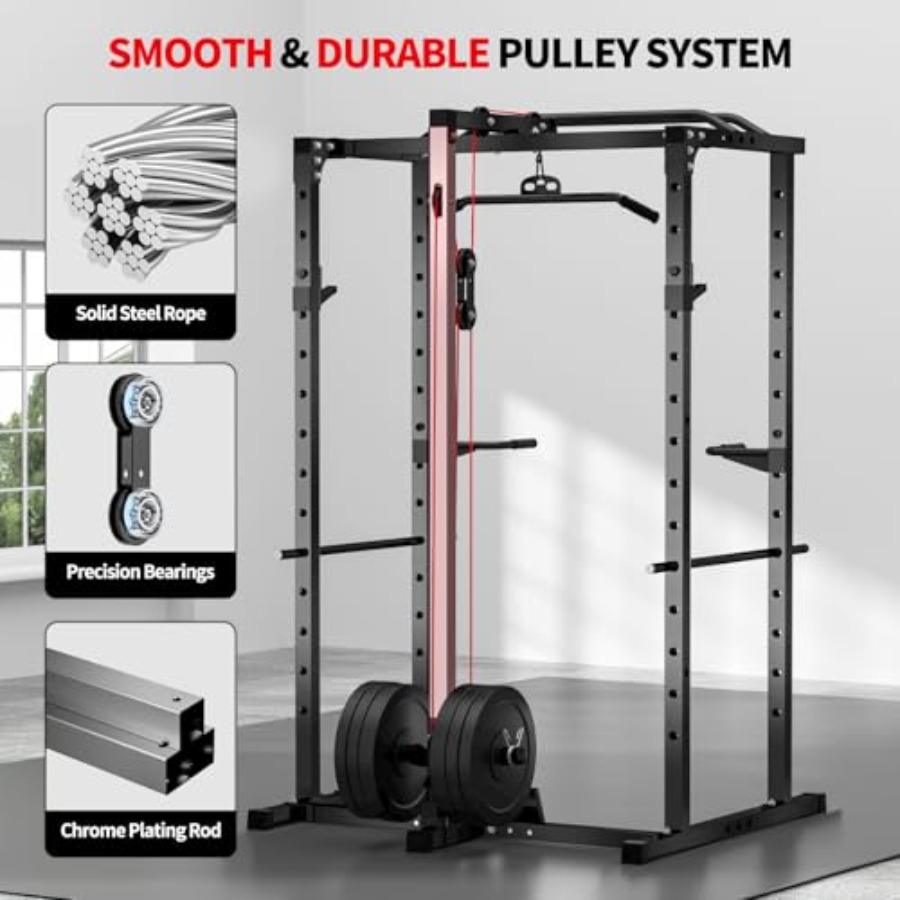 Homegym power rack met LAT pul - Home Gym Multifunctional recensie en prijs