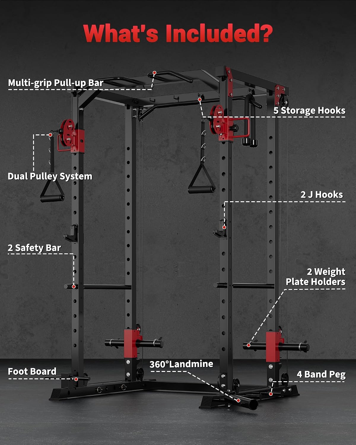 Multifunctioneel Power Rack vo - Home Gym Rack With Cables recensie en prijs