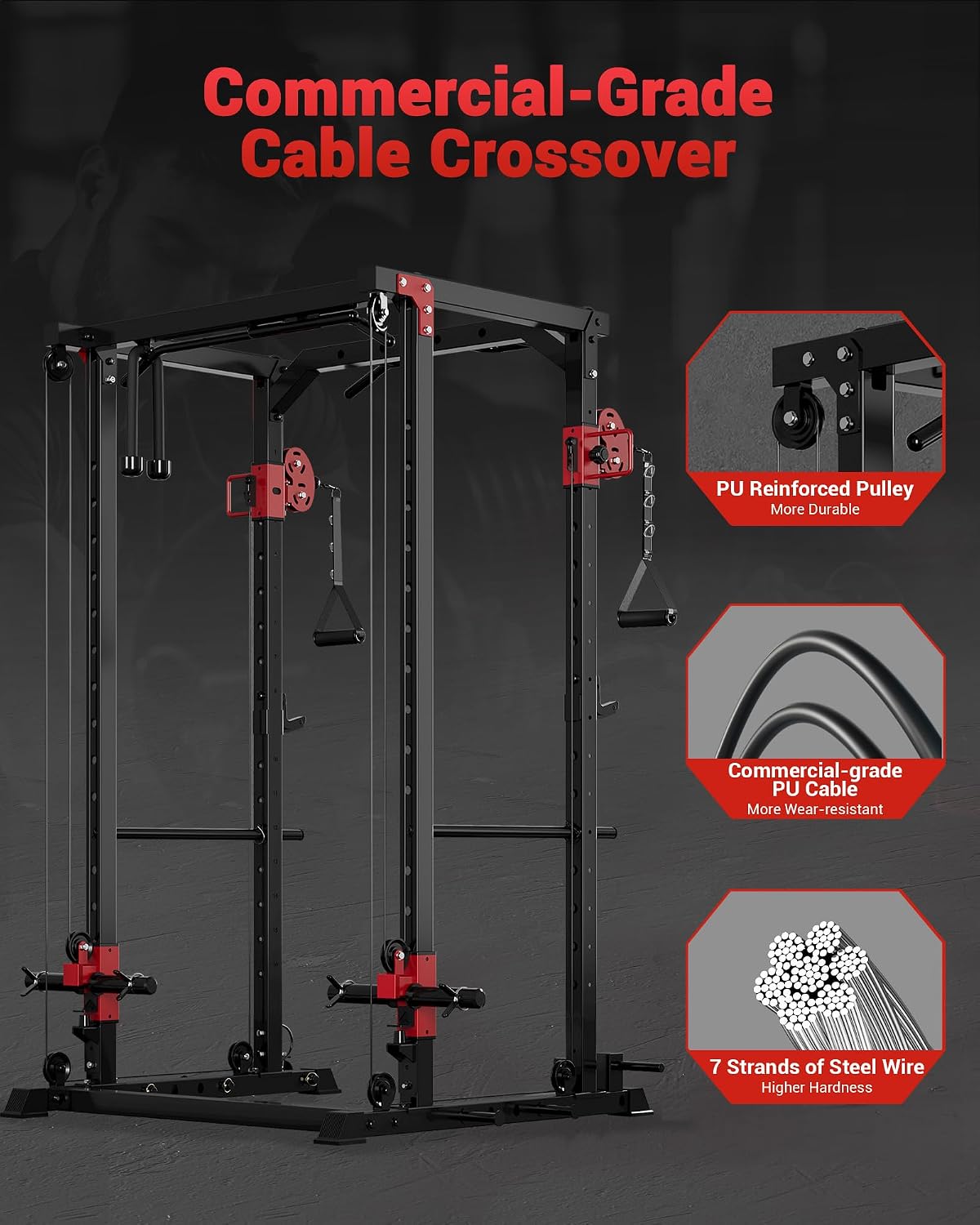 Multifunctioneel Power Rack vo - Home Gym Rack With Cables recensie en prijs