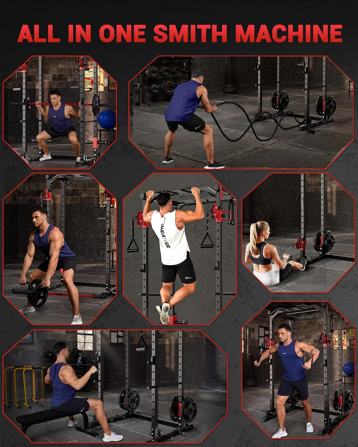 Multifunctioneel Power Rack vo - Home Gym Rack With Cables recensie en prijs