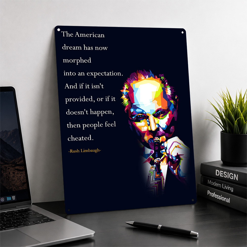 Rush Limbaugh Quotes Metal Pos - Home Gym Quotes recensie en prijs
