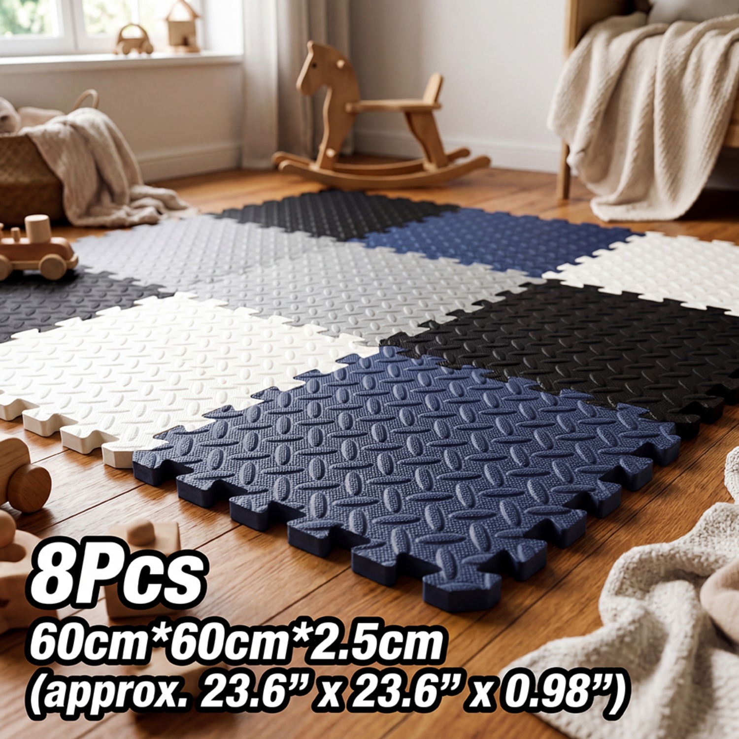 8 Stuks 60x60cm EVA Foam Mat W - Home Gym Yoga Room recensie en prijs