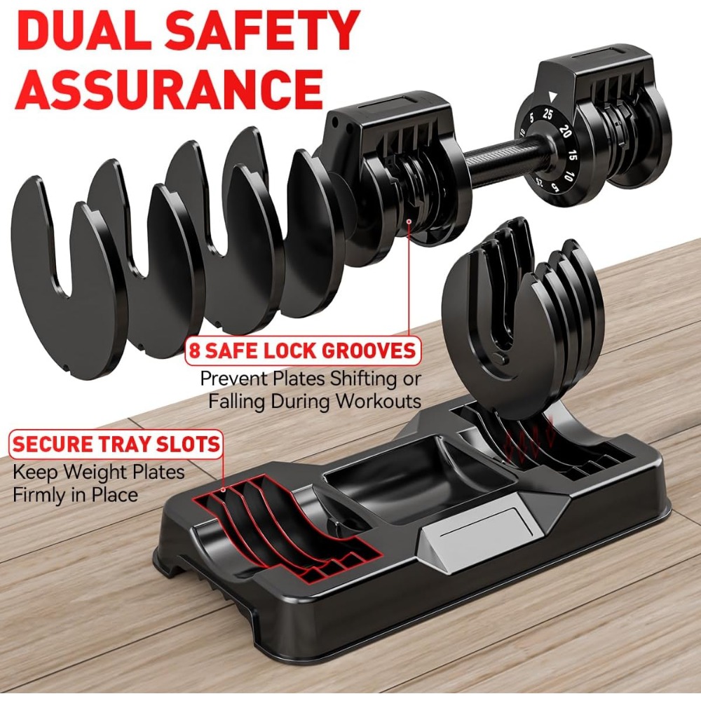 Verstelbare Dumbbell Set, 50 l - Home Gym Dumbbell Set recensie en prijs