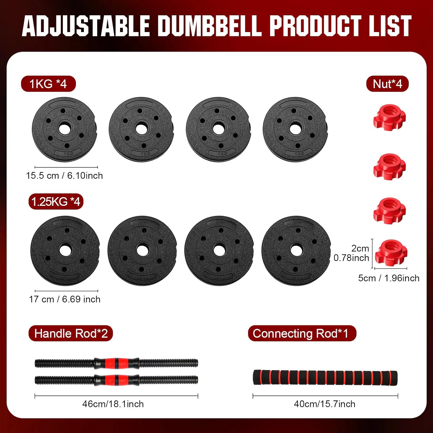 22lb 2-in-1 verstelbare dumbbe - Home Gym Dumbbell Set recensie en prijs