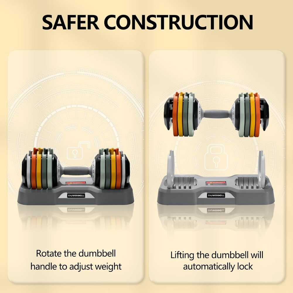 Verstelbare Dumbbells Set - 25 - Home Gym Dumbbell Set recensie en prijs