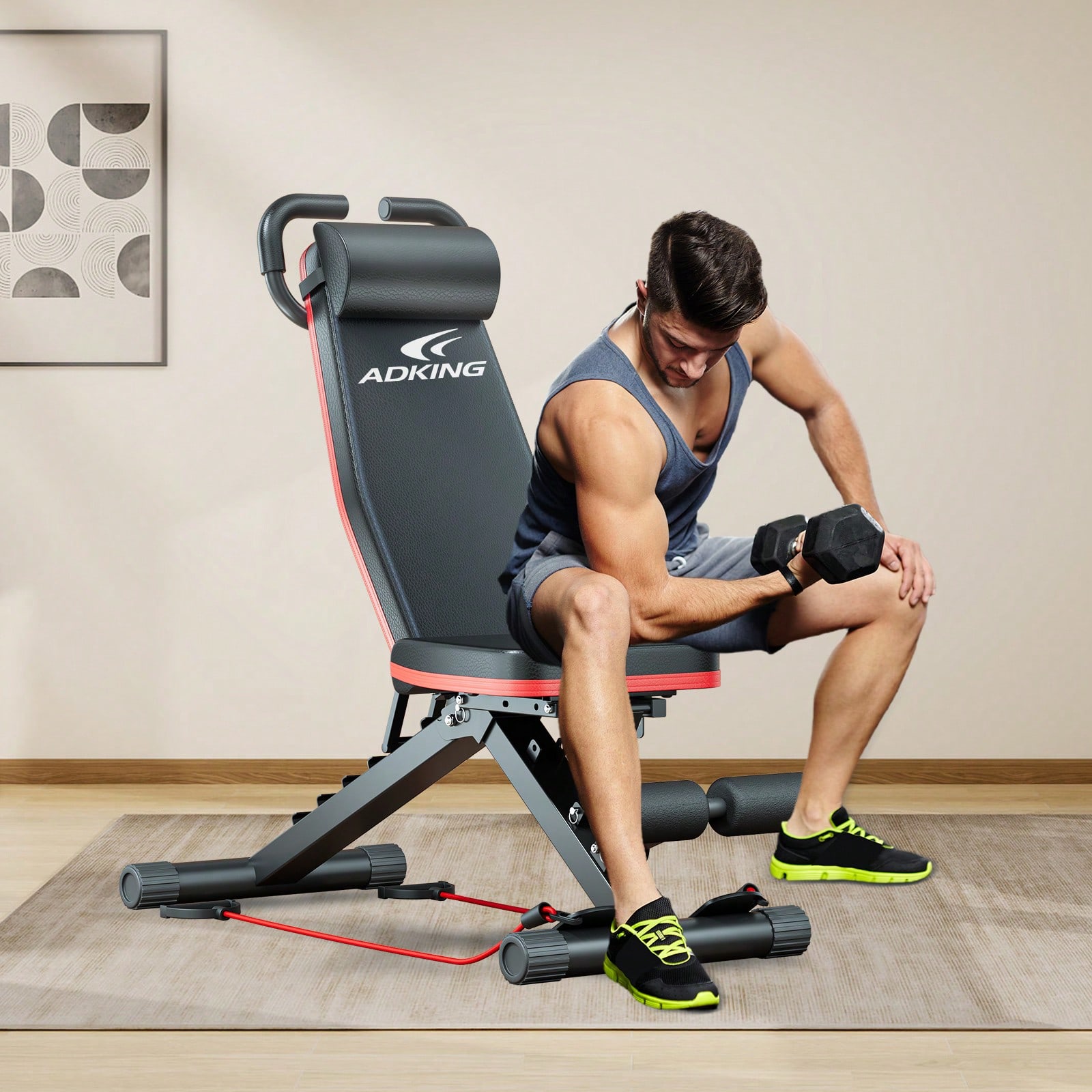 Standaard gewichtsbank, bankdr - Preacher Curl Pad recensie en prijs