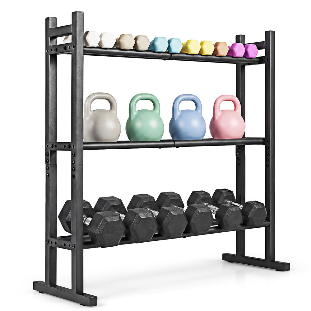 Zware 3-laags dumbbellrek, poe - Home Gym Training recensie en prijs